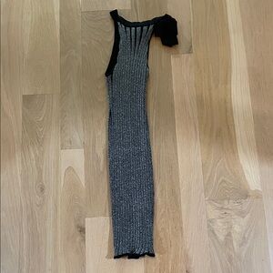 Elegant Black and silver Women's Dress